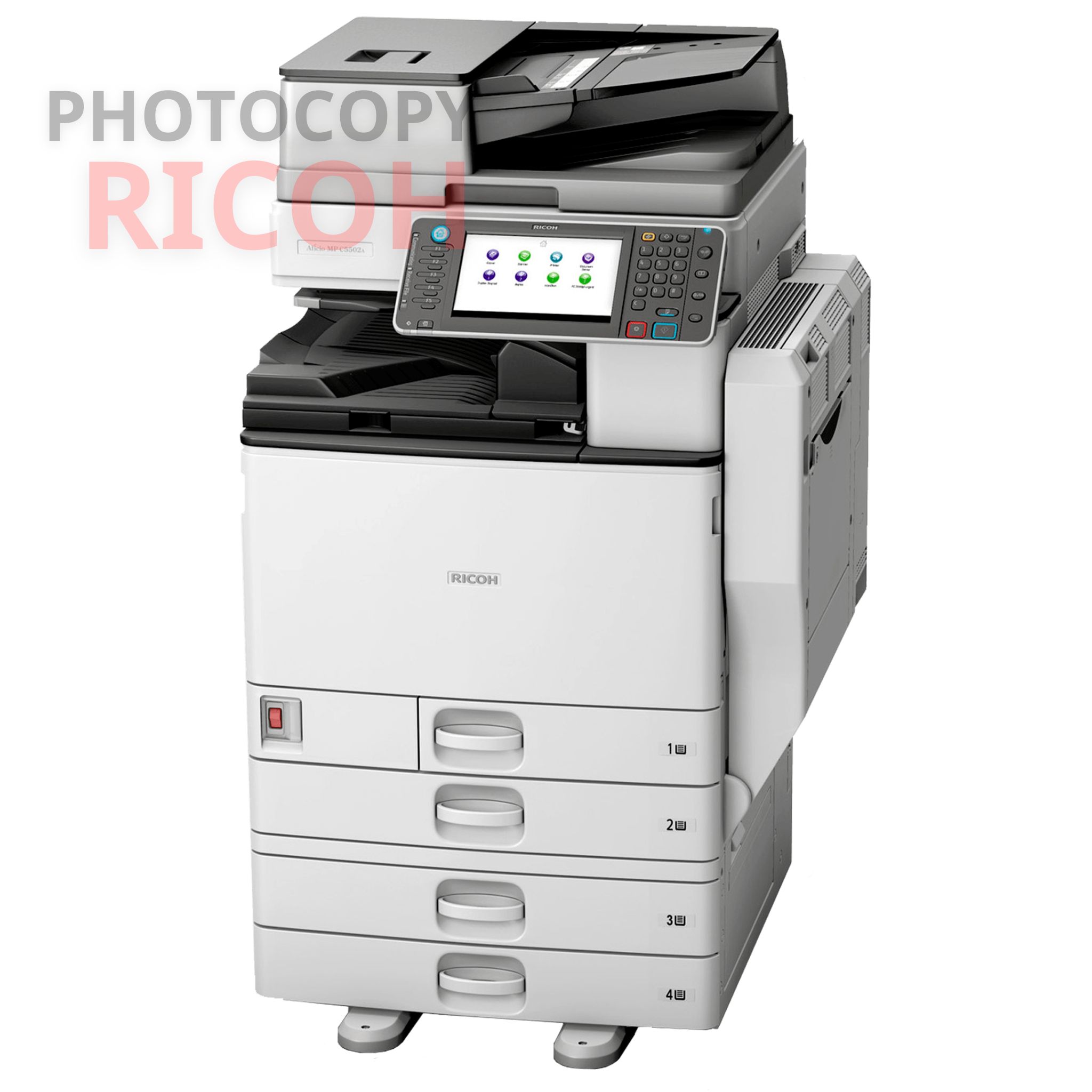 máy photocopy Ricoh màu tại Long An : Ricoh MP 5502 được nhập khẩu từ các nước Mỹ, Canada, có tốc độ in cao tới 50 bản/ phút, được tích hợp tính năng scan và in màu.
