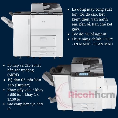 Top 3 dòng máy photocopy Ricoh bạn có thể lựa chọn khi kinh doanh: Máy RICOH MP 9002
