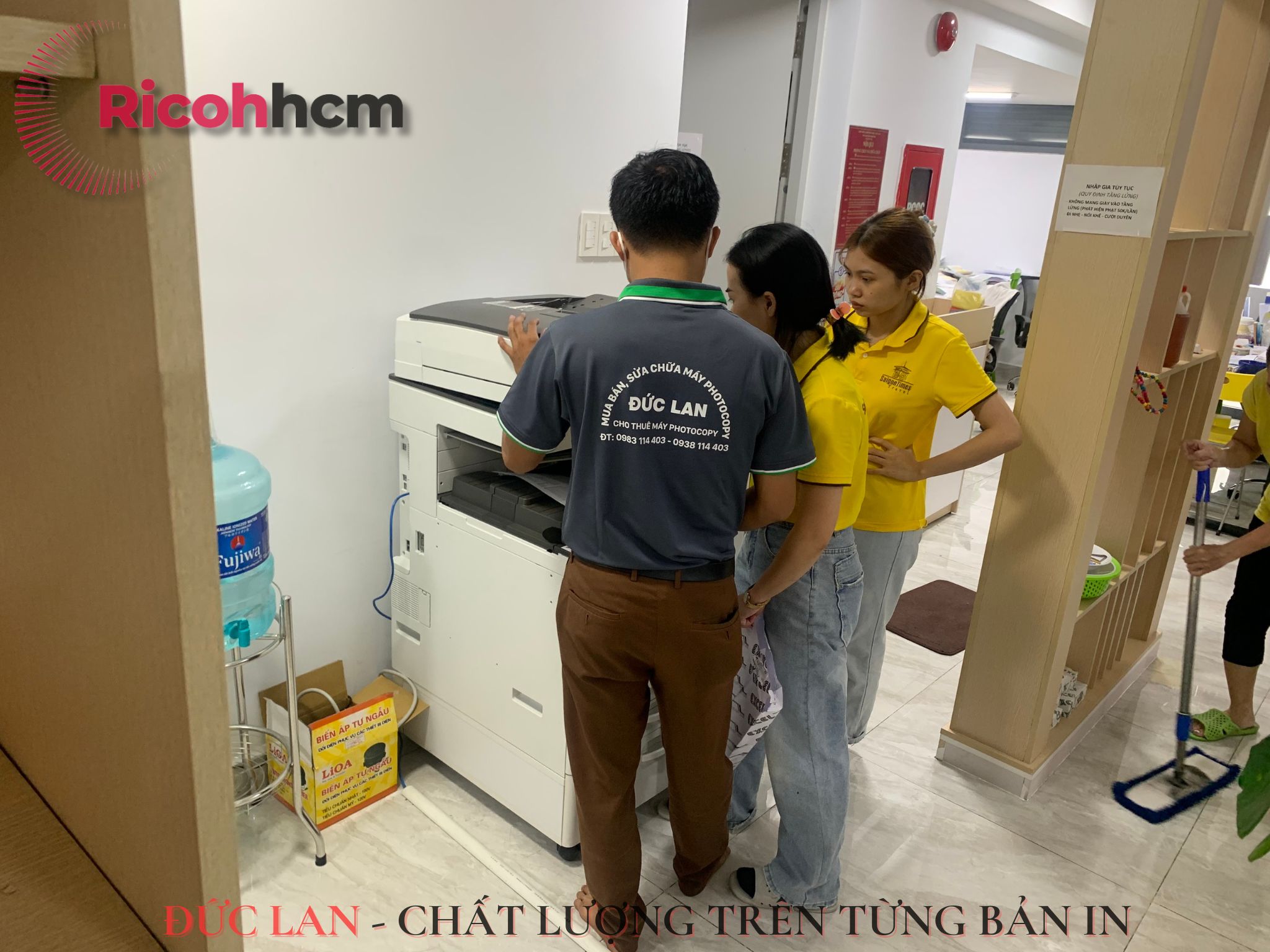Dịch vụ cho thuê máy photocopy Long An, máy photocopy đặt tại công ty du lịch thành phố Tân An, Long An
