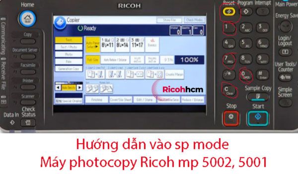 Máy photocopy Ricoh lỗi sc 899-00 cách xử lý: Hướng dẫn các bước và sp mode máy photocopy Ricoh mp 5002, 5001