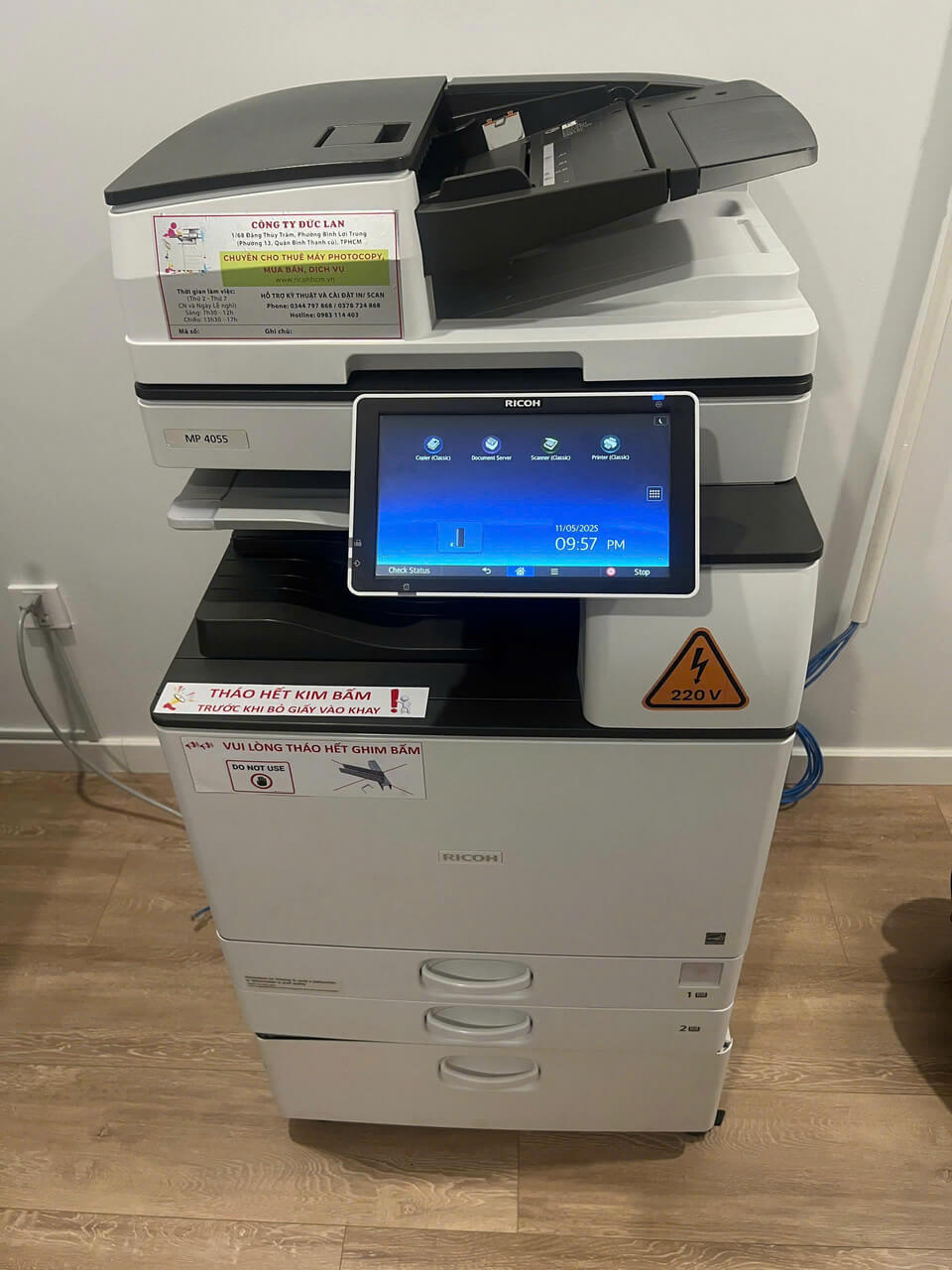 Chất lượng thiết bị luôn duy trì ở mức trên 95% khi thuê máy photocopy tại Đức Lan