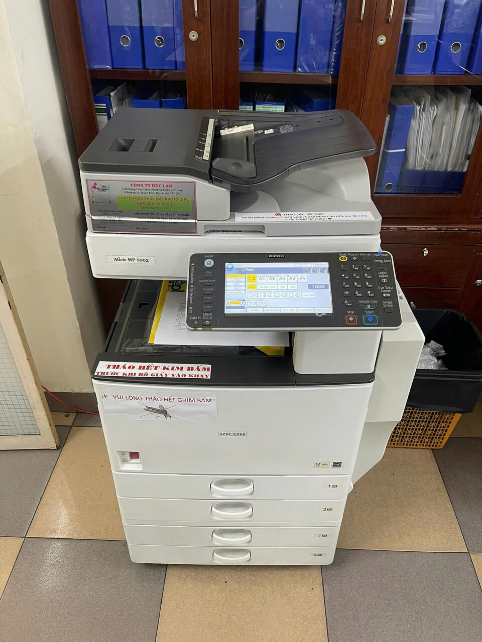 Giao máy nhanh và lắp đặt tận nơi khi dùng dịch vụ thuê máy photocopy Đức Lan