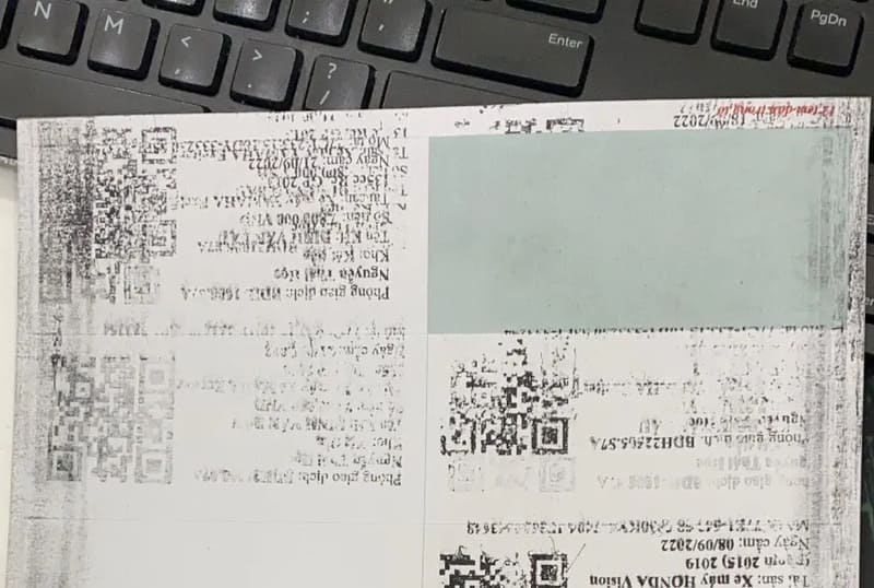 Nhận diện lỗi lặp hình, bóng chữ trên máy photocopy Ricoh