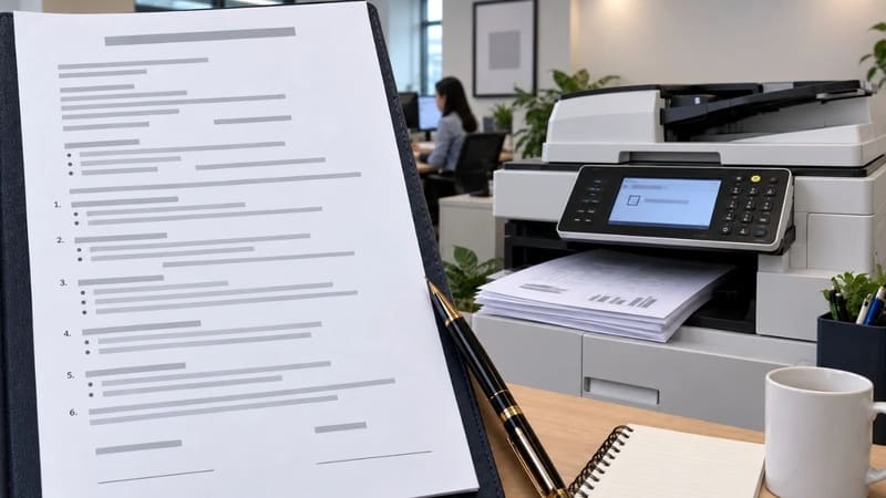 Hợp đồng thuê máy photocopy gồm những điều khoản gì?